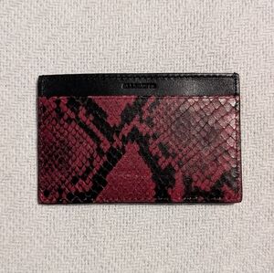 NWT AllSaints Anabel Card Case in red